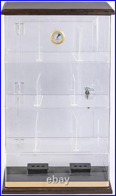 Roosevelt Large Acrylic & Wood Display Cigar Humidor Holds up to 250 Capacity