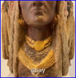 Rstk Riessner Stellmacher & Kessel 3 Indian Chief Tobacco Jar Container Rare
