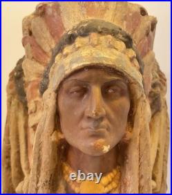 Rstk Riessner Stellmacher & Kessel 3 Indian Chief Tobacco Jar Container Rare