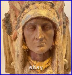 Rstk Riessner Stellmacher & Kessel 3 Indian Chief Tobacco Jar Container Rare