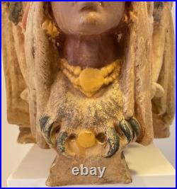 Rstk Riessner Stellmacher & Kessel 3 Indian Chief Tobacco Jar Container Rare