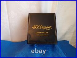 S. T. Dupont Paris Black Lacquer Humidor Lonsdales Empty Cigar Box