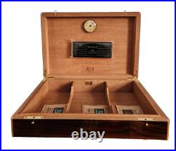 S. T. Dupont Paris Lacquered Wood Cigar Box Humidor with Original Packaging