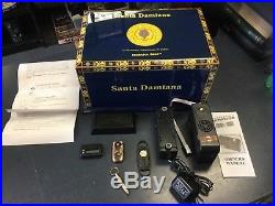 SANTA DAMIANA CIGAR HUMIDOR HABANA 2000 LACQUERED BOX With Cigar Oasis & Extras