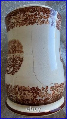 SPAIN PICKMAN 202 RAMON ALLONES TOBACCO PORCELAIN BROWN CIGAR HUMIDOR JAR 1920s