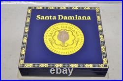 Santa Damiana La Romana Blue Lacquered Wood Cigar Humidor Box