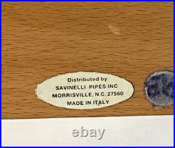 Savinelli 1876 Cigar Box Burl Wood Humidor Made in Italy-Dimensions 11x8.5x4