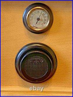 Savinelli 1876 Cigar Box Burl Wood Humidor Made in Italy-Dimensions 11x8.5x4