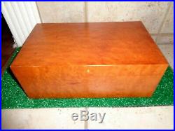 Savinelli 1876 Large Brown Wood Humidor Lighter Cigar Holder Made in Italy