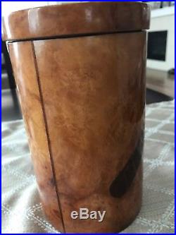 Savinelli Burlwood jar/humidor, hand made, one of a kind