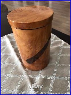 Savinelli Burlwood jar/humidor, hand made, one of a kind