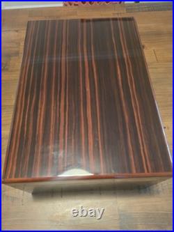 Savoy Executive Ebony Macassar Humidor Cigar BOX