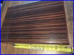 Savoy Executive Ebony Macassar Humidor Cigar BOX