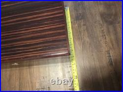 Savoy Executive Ebony Macassar Humidor Cigar BOX