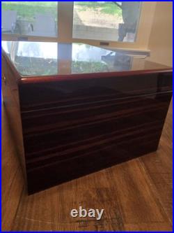 Savoy Executive Ebony Macassar Humidor Cigar BOX