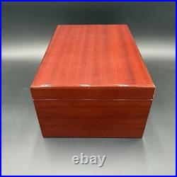 Savoy Large Locking Wood Humidor Supreme 13x9x6 With Keys, Tray & Hygrometer