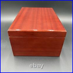 Savoy Large Locking Wood Humidor Supreme 13x9x6 With Keys, Tray & Hygrometer