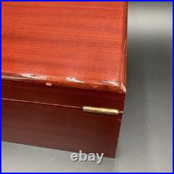 Savoy Large Locking Wood Humidor Supreme 13x9x6 With Keys, Tray & Hygrometer