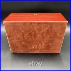 Savoy Large Locking Wood Humidor Supreme 13x9x6 With Keys, Tray & Hygrometer