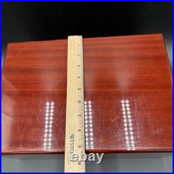 Savoy Large Locking Wood Humidor Supreme 13x9x6 With Keys, Tray & Hygrometer
