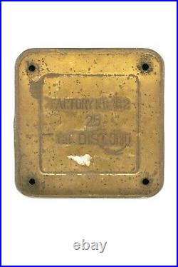 Scarce 1900s paper label Cordelia 25 cigar humidor tin in fair condition