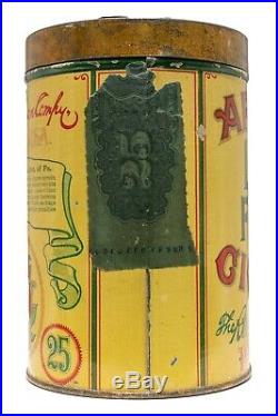 Scarce 1901 Arago humidor litho 25 cigar tin in excellent condition
