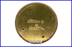 Scarce 1910/20s Bugle round litho 25 humidor cigar tin is in good condition