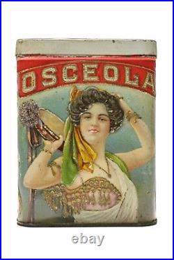 Scarce 1910s Osceola litho humidor 25 cigar tin in good-very good condition