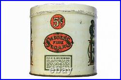 Scarce 1910s Saeger's Hand Made litho 50 cigar humidor tin in good condition