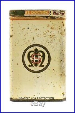 Scarce 1910s The Doctor 25 humidor cigar tin in fair condition