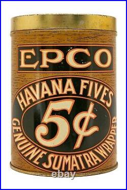 Scarce 1920s EPCO humidor litho 25 cigar tin in excellent condition