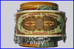 Scarce 1920s Real Cabanas litho 50 cigar humidor tin in excellent condition