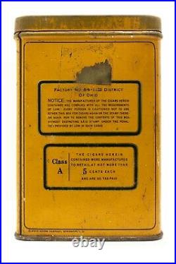 Scarce 1920s litho Ohio-Way humidor 25 cigar tin in good condition