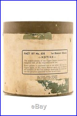 Scarce 1920sLucky Spots paper label humidor 50 cigar tin in good condition