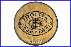 Scarce 1930s Idolita cardboard humidor 50 cigar canister in very good cond