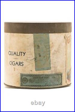 Scarce 1931 General Chafee paper label humidor cigar 50 tin in good condition