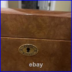 Series 2000 Daniel Marshall 11/200 Hand Made Burl Wood Humidor Lock Box