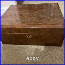 Series 2000 Daniel Marshall 11/200 Hand Made Burl Wood Humidor Lock Box