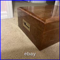 Series 2000 Daniel Marshall 11/200 Hand Made Burl Wood Humidor Lock Box
