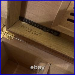 Series 2000 Daniel Marshall 11/200 Hand Made Burl Wood Humidor Lock Box