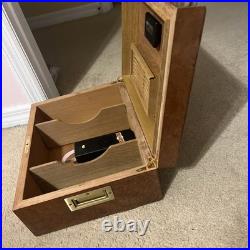 Series 2000 Daniel Marshall 11/200 Hand Made Burl Wood Humidor Lock Box