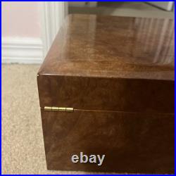 Series 2000 Daniel Marshall 11/200 Hand Made Burl Wood Humidor Lock Box