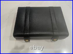 Slightly Used S. T. Dupont Cigar Case humidor black leather