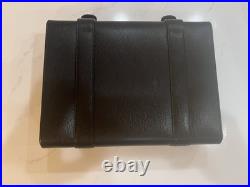 Slightly Used S. T. Dupont Cigar Case humidor black leather