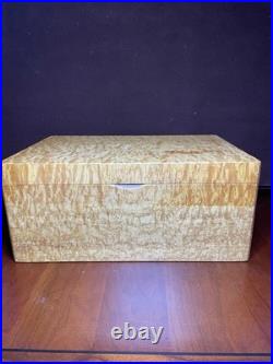 Stunning master craftsman Birdseye maple humidor handcrafted Pierre Blanchet