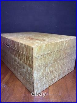 Stunning master craftsman Birdseye maple humidor handcrafted Pierre Blanchet