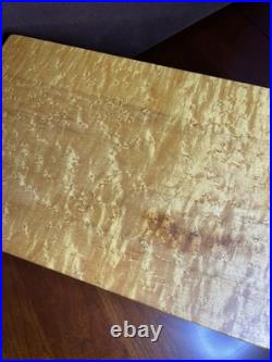 Stunning master craftsman Birdseye maple humidor handcrafted Pierre Blanchet