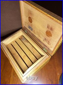 Stunning master craftsman Birdseye maple humidor handcrafted Pierre Blanchet