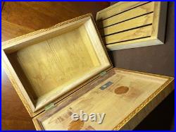 Stunning master craftsman Birdseye maple humidor handcrafted Pierre Blanchet