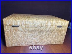 Stunning master craftsman Birdseye maple humidor handcrafted Pierre Blanchet